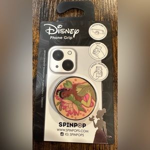 Disney Spinpop Princess And The Frog Phone Grip NWT